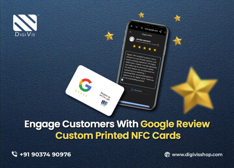 Engage Customers with Google Review Custom Printed NFC Cards