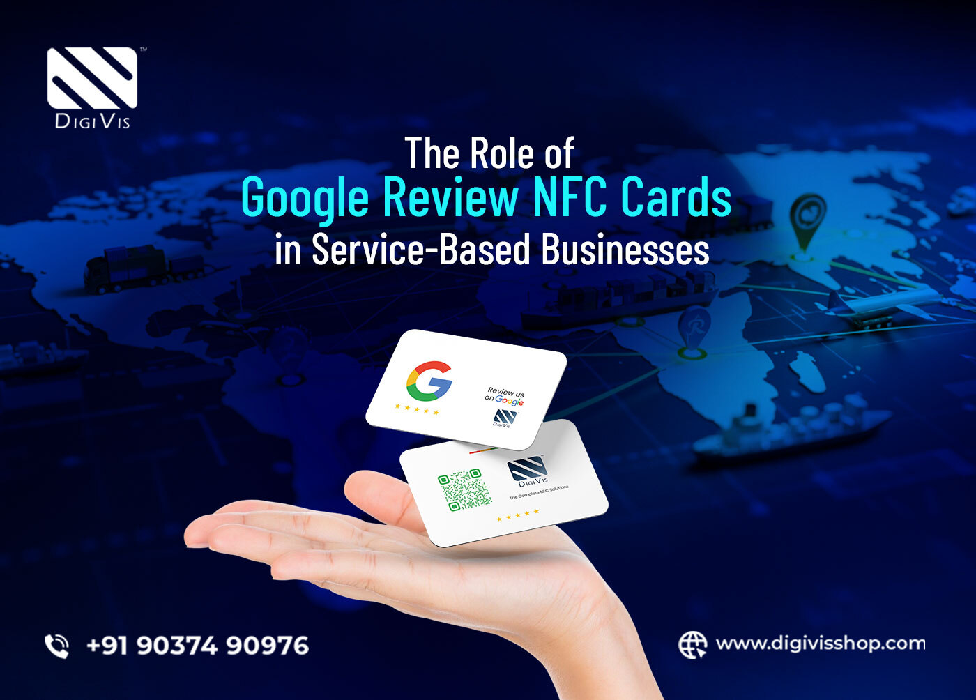 Google Review NFC card for service-based businesses in Kerala