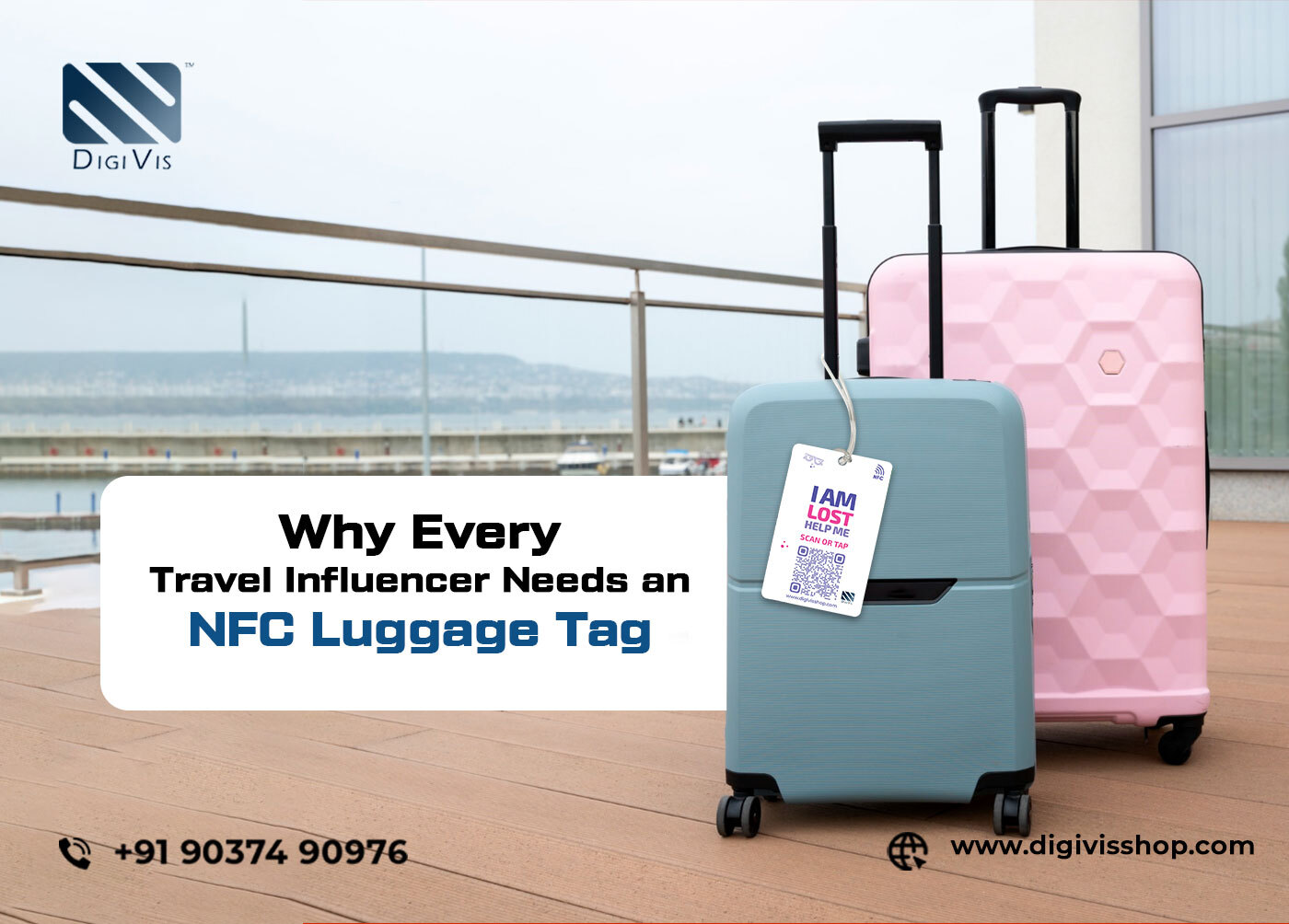 NFC luggage tags for smart and secure travel, best NFC products in Kerala