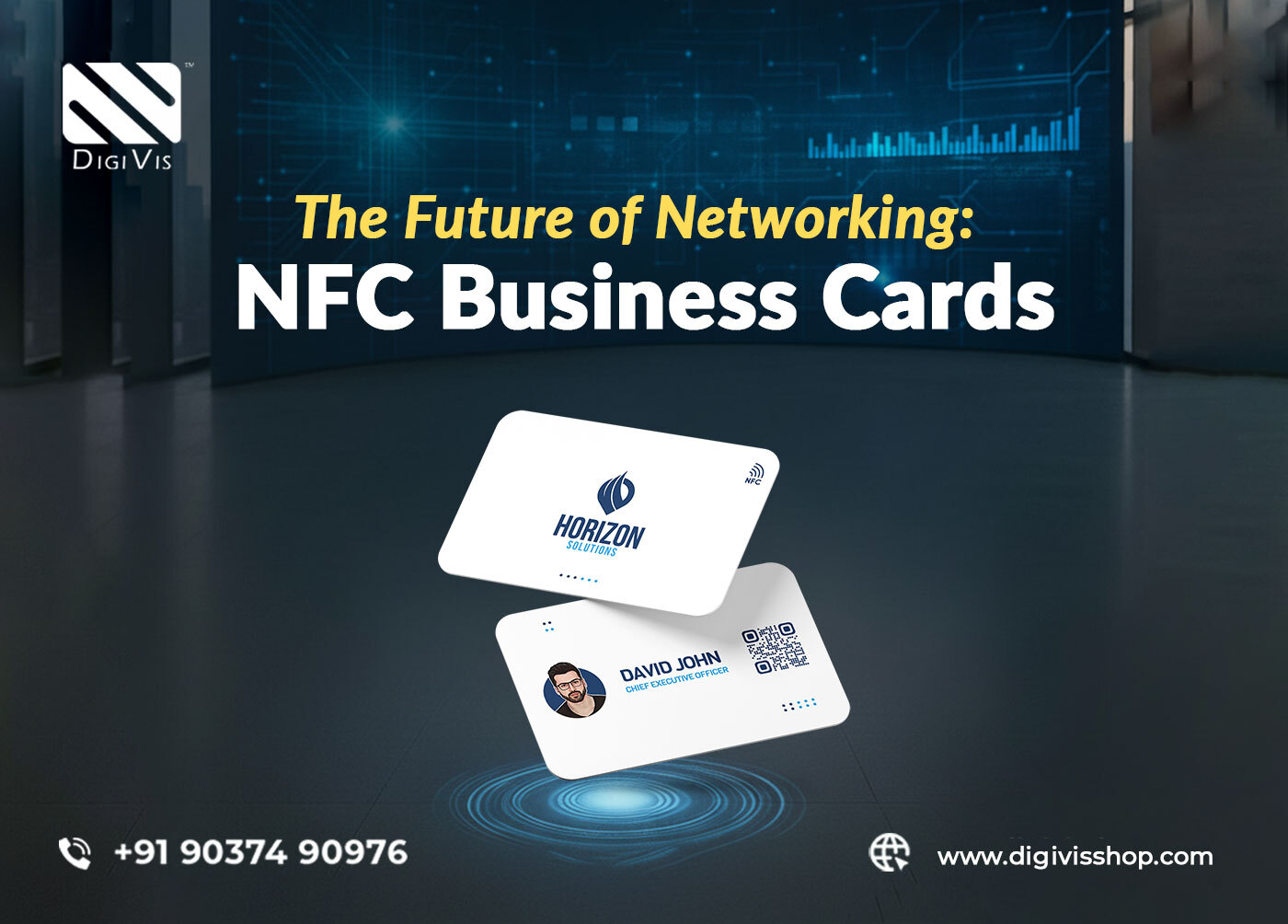 Professional personalised NFC business card design for modern networking in Palakkad